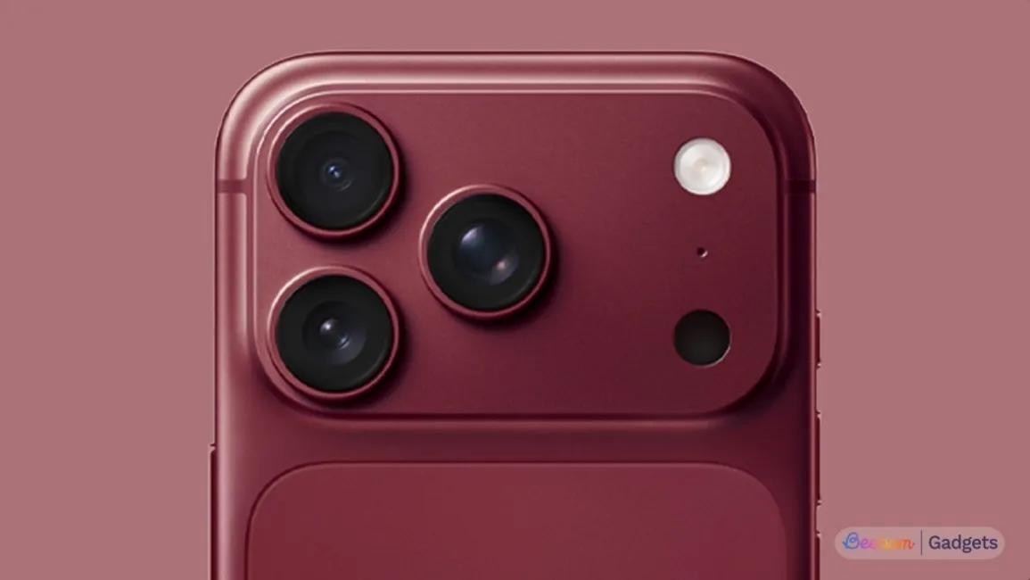 iphone 18 pro expected camera bar design in maroon colour iphone 18 pro expected camera bar design in maroon colour