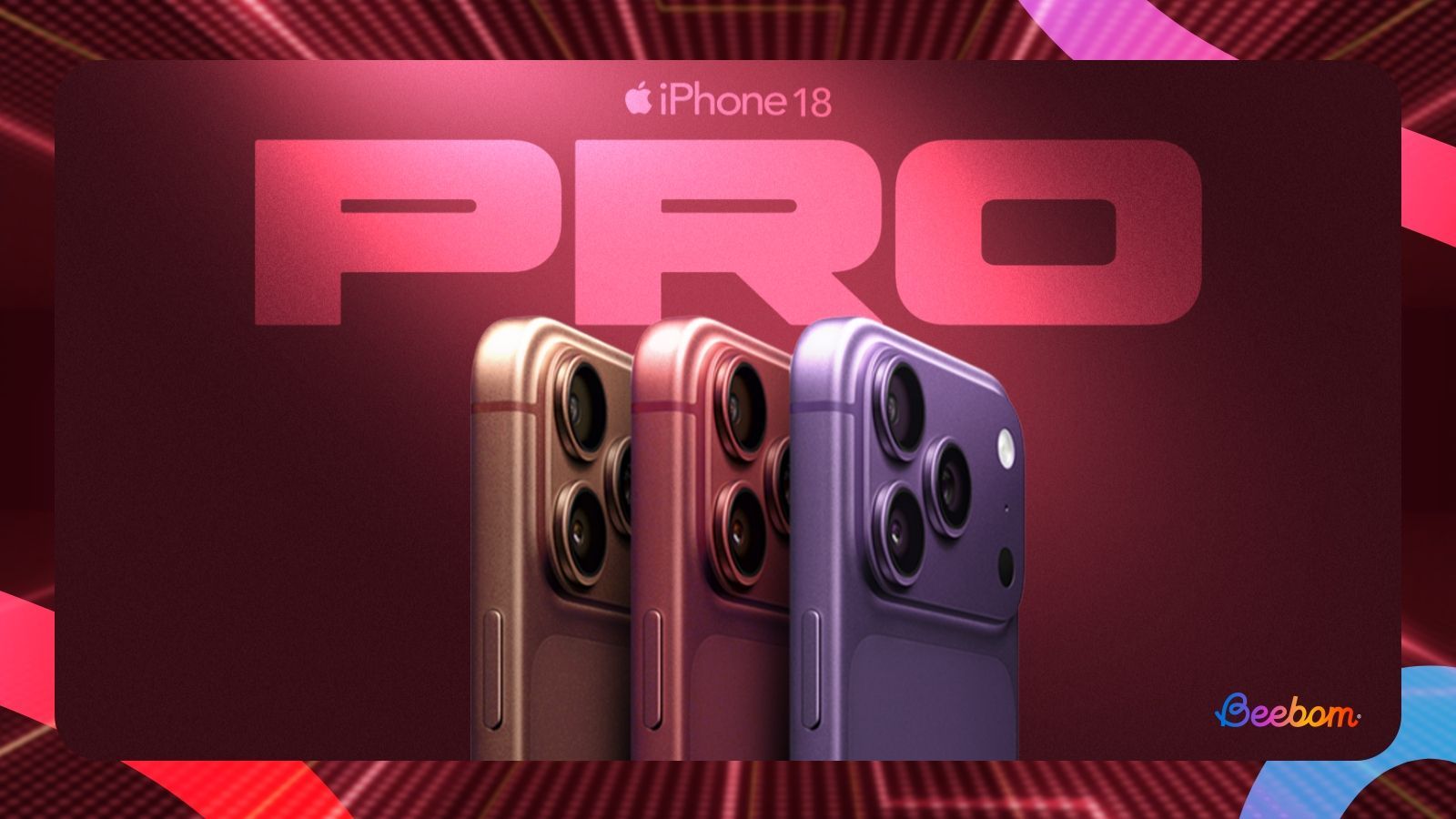 iphone 18 pro expected colours shown in red background iphone 18 pro expected colours shown in red background