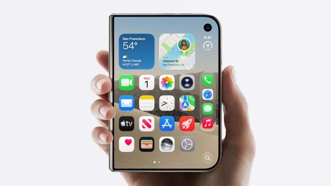 iPhone Duo held in hands when closed 