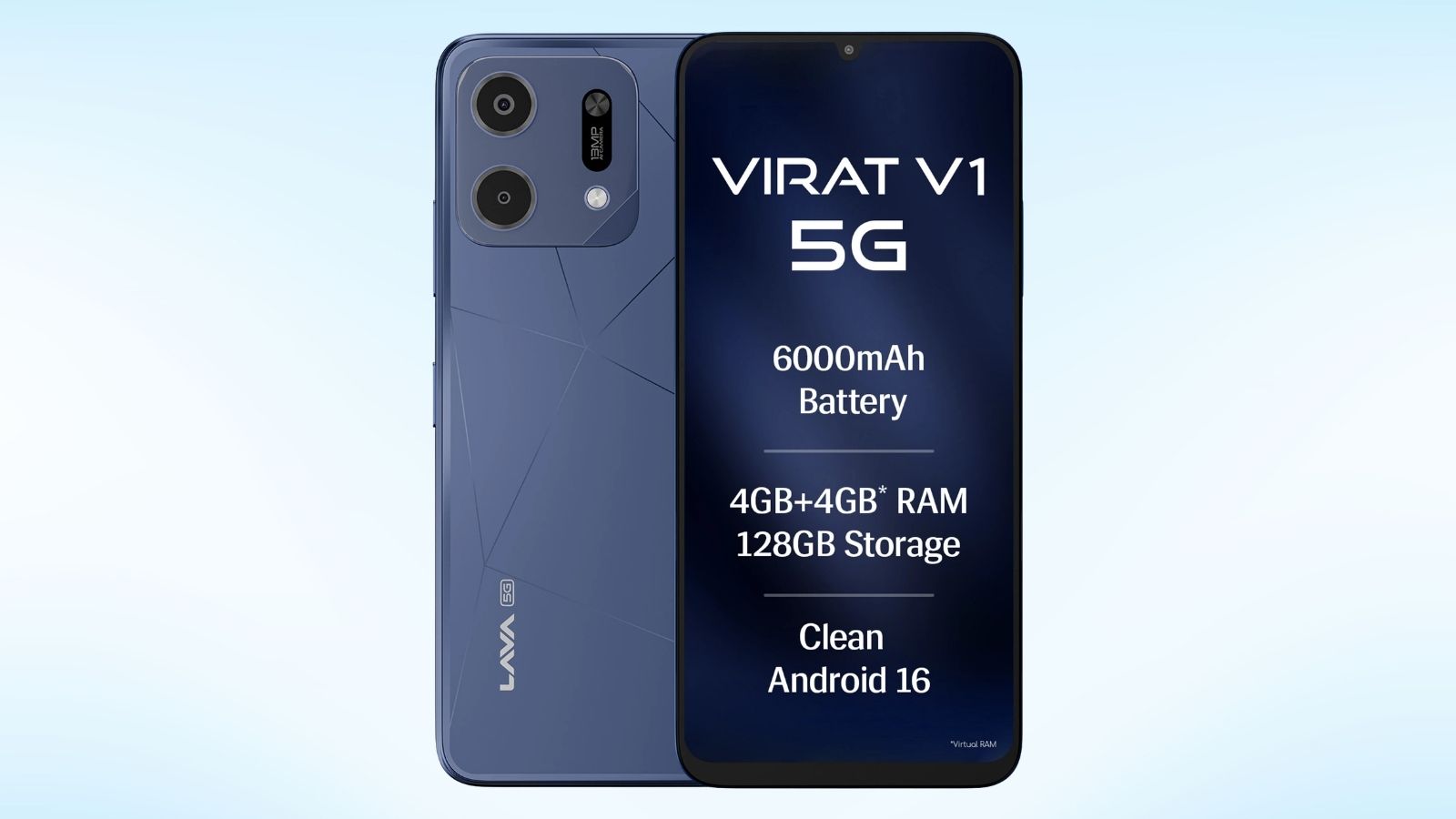 Lava Virat V1 5G 128 GB Variant Launched in India Under Rs 15,000 thumbnail Lava Virat V1 5G 128 GB Variant Launched in India Under Rs 15,000 thumbnail