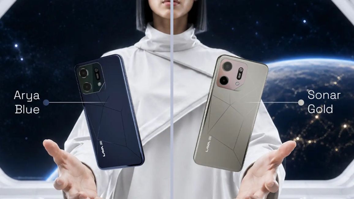 Lava Virat V1 5G colour options back design showcased