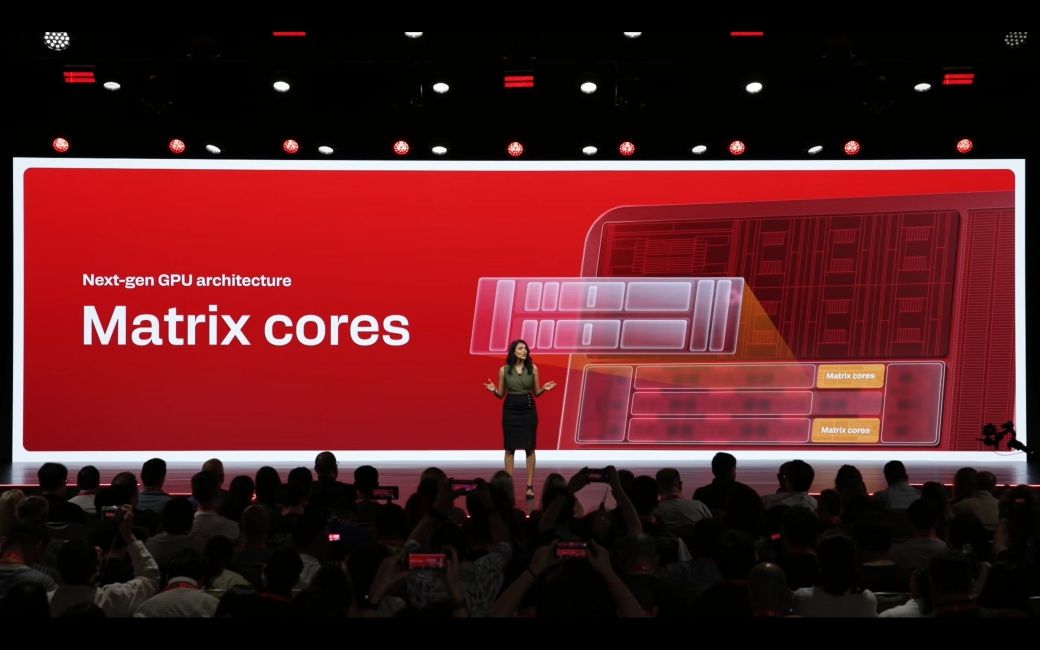 Slide showing GPU Matrix cores on the Snapdragon 8 Elite Extreme Gen 6 chip at launch event