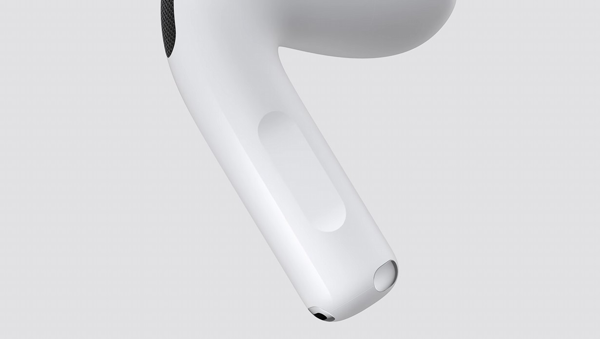 AirPods 5 stem volume controls closeup