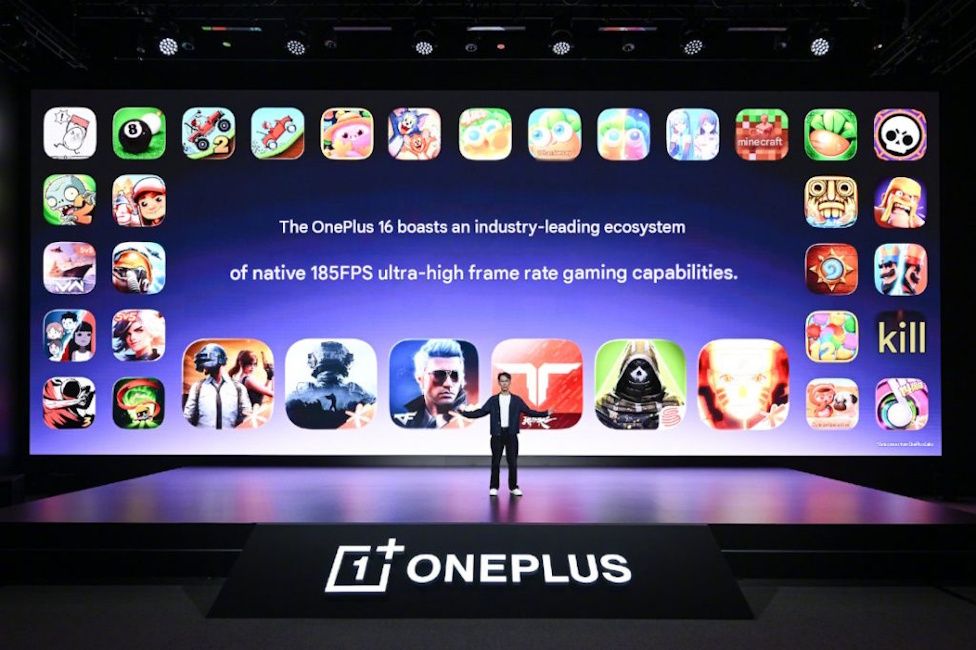 OnePlus 16 native 185 Hz supported games