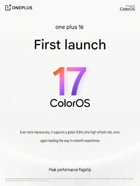 OnePlus 16 official teaser image confirming 165 Hz system-wide refresh rate OnePlus 16 official teaser image confirming 165 Hz system-wide refresh rate
