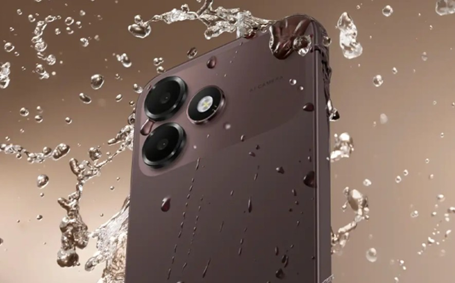 Oppo K14 Lite back design showcased in brown Oppo K14 Lite back design showcased in brown