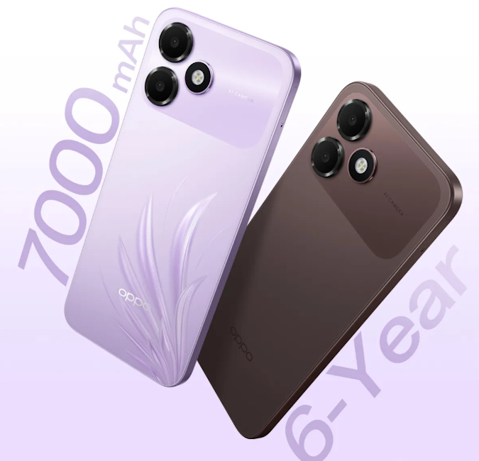 Oppo K14 Lite colourways and back design showcased Oppo K14 Lite colourways and back design showcased