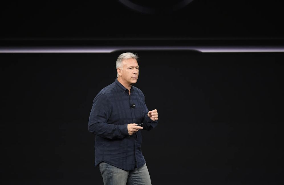 Phil Schiller of Apple taking the stage at an event