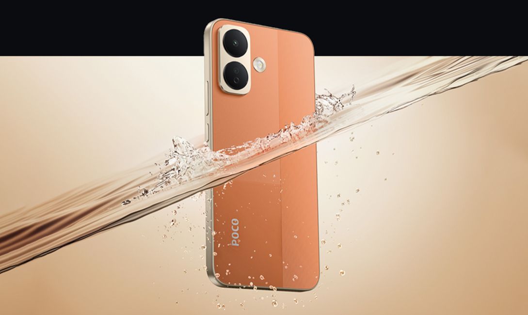 Poco X8 back design showcased in orange Poco X8 back design showcased in orange