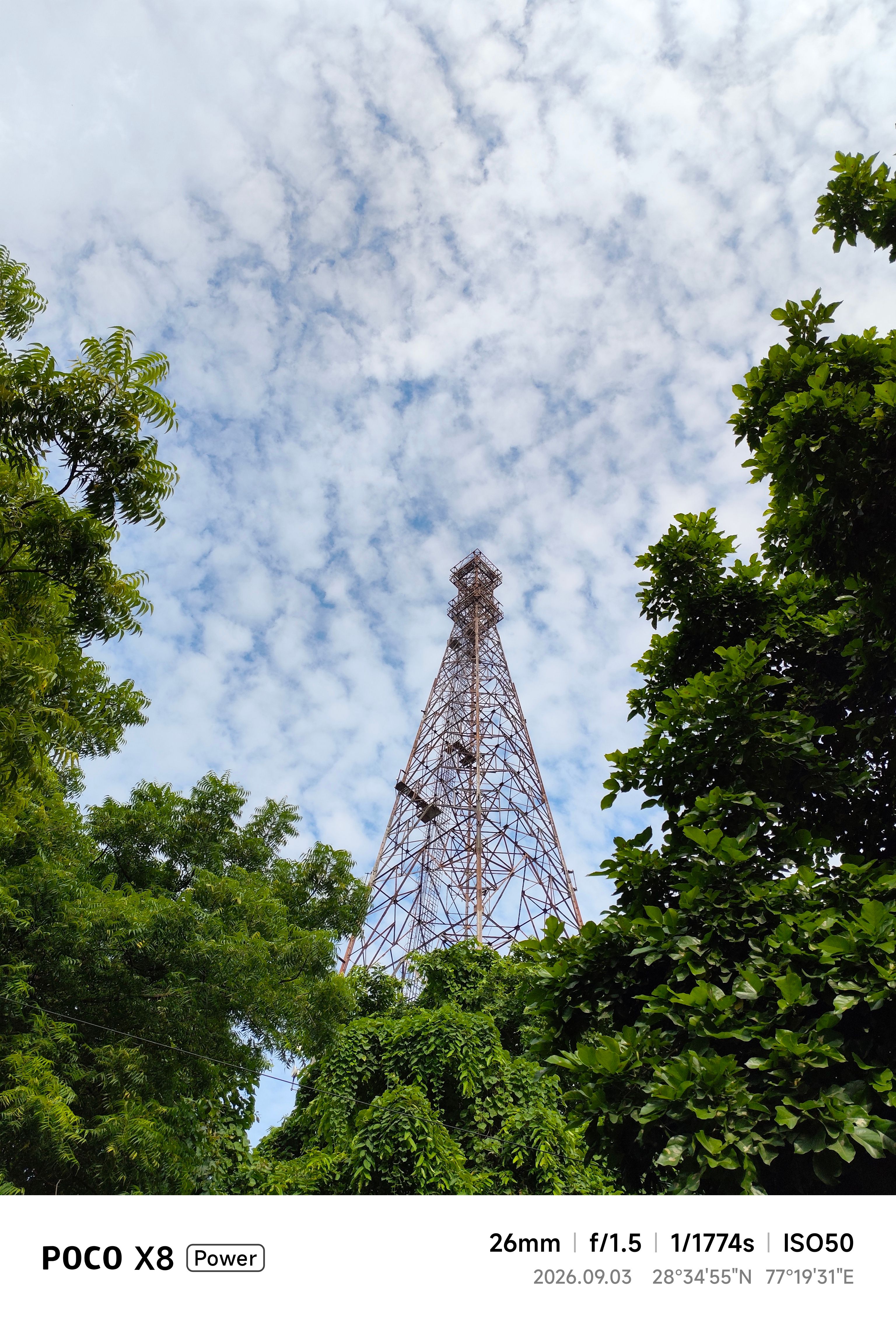 Poco X8 Power 26mm tower shot