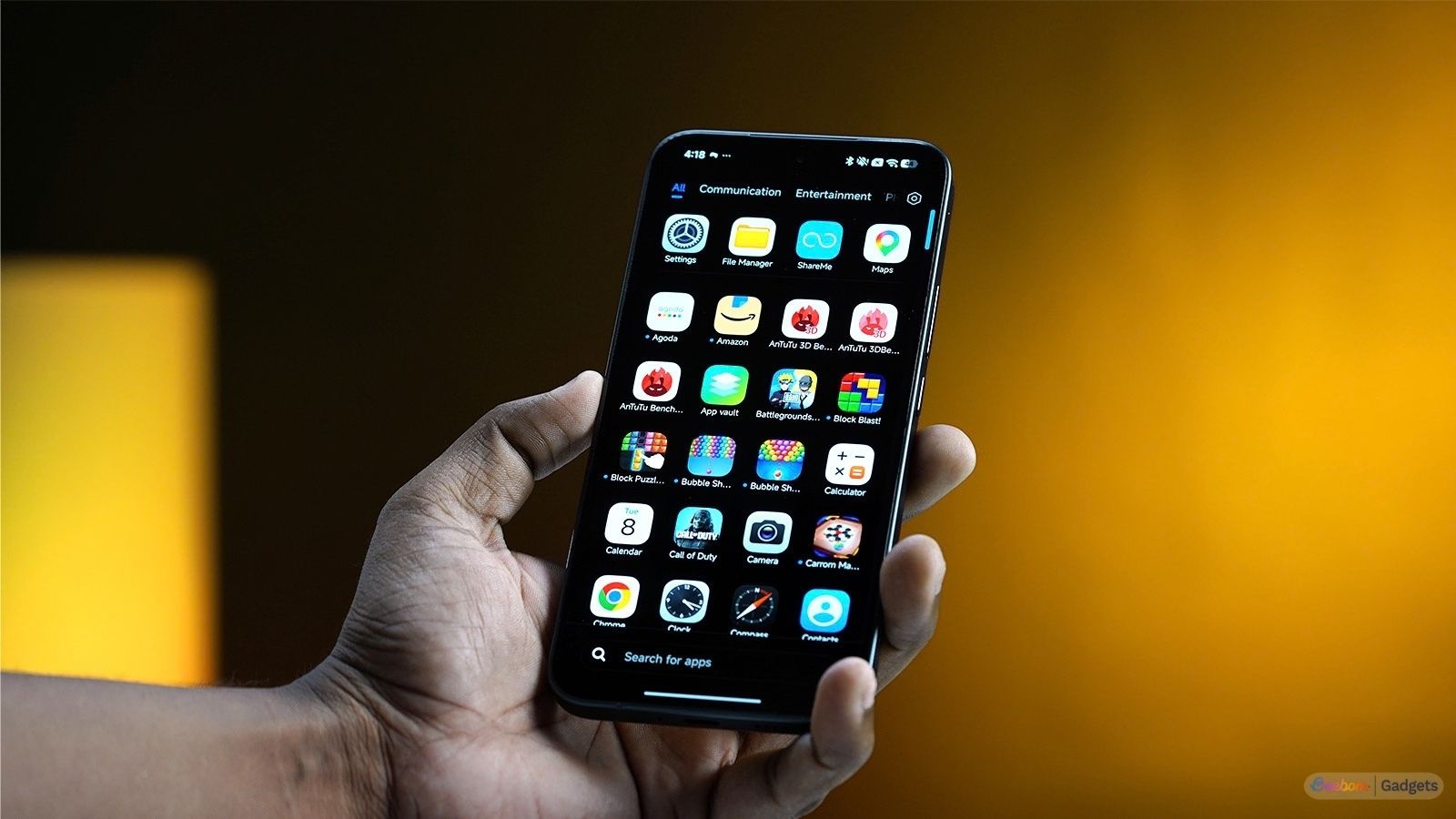 Poco X8 Power app drawer showcased