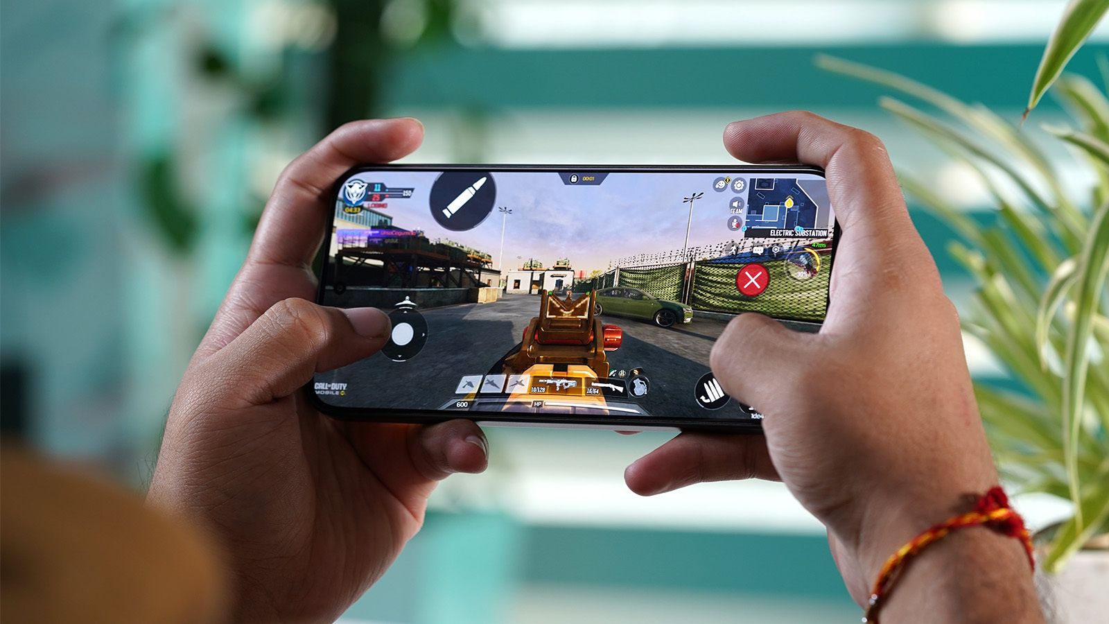 Someone gaming on the Poco X8 Power