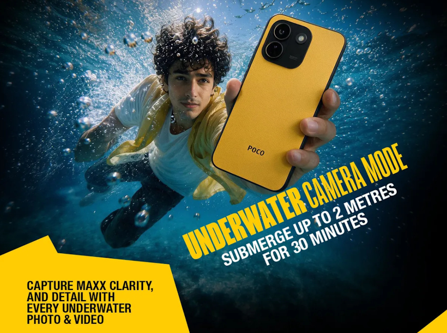 Poco X8 Power underwater camera mode