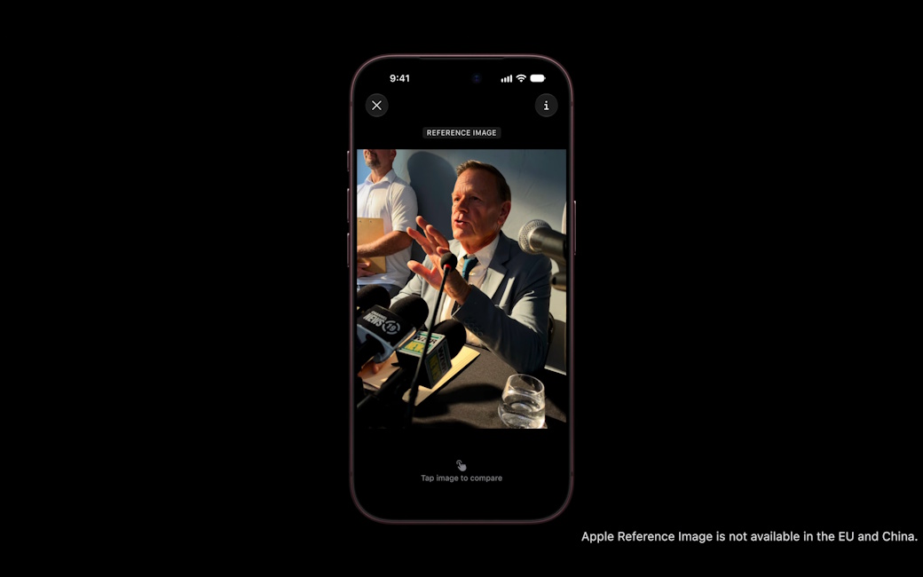 Apple Reference Image feature in action