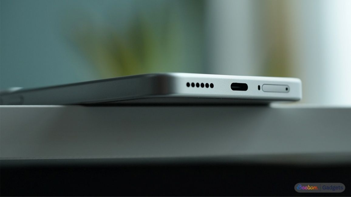 Bottom view of Redmi Note 17 Pro Max with speaker grill and charging port