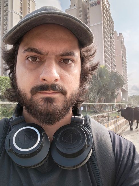 Selfie captured with Redmi Note 17 Pro Max front camera outdoors