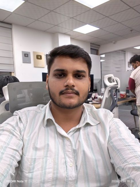 Selfie captured with Redmi Note 17 Pro Max front camera indoors