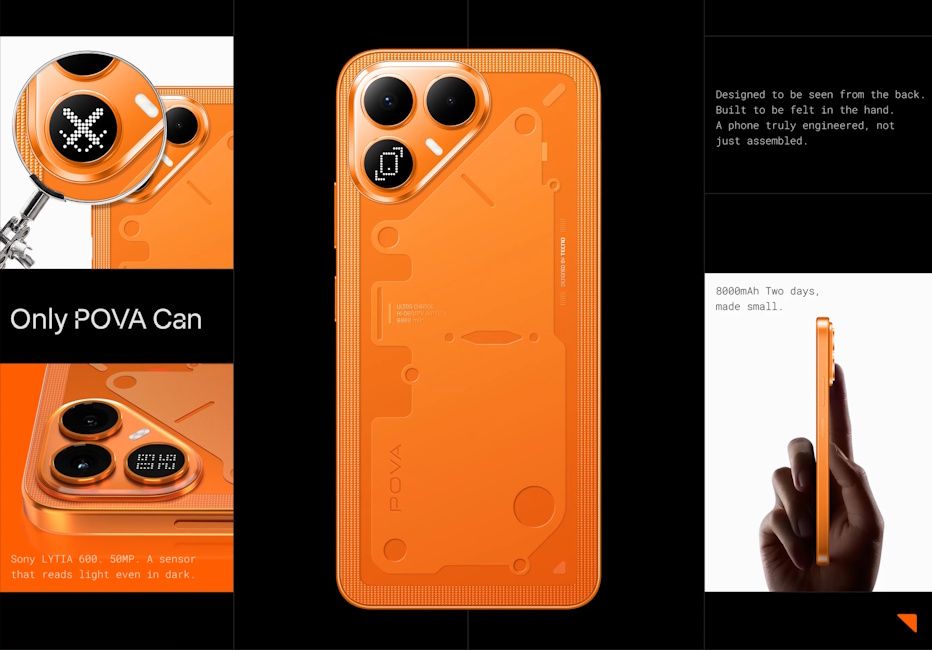 Tecno Pova 8 in Plasma Orange Tecno Pova 8 in Plasma Orange