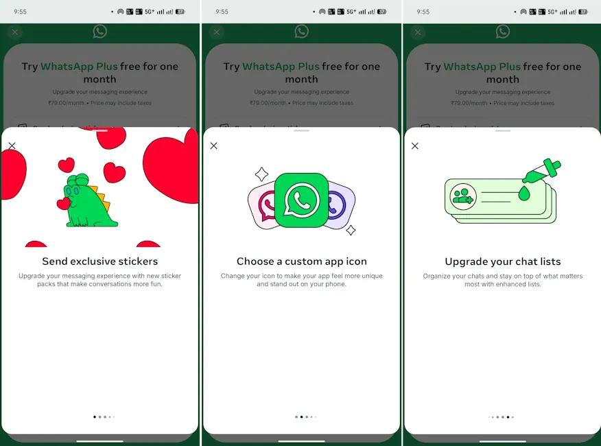WhatsApp Plus subscription