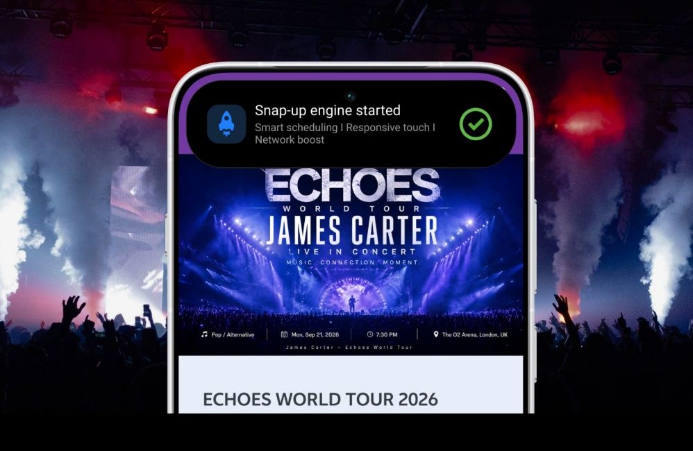 Snap up engine for ticket purchase on Vivo OriginOS 7