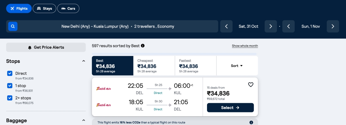 Trip to Kuala Lumpur Flight costs Trip to Kuala Lumpur Flight costs
