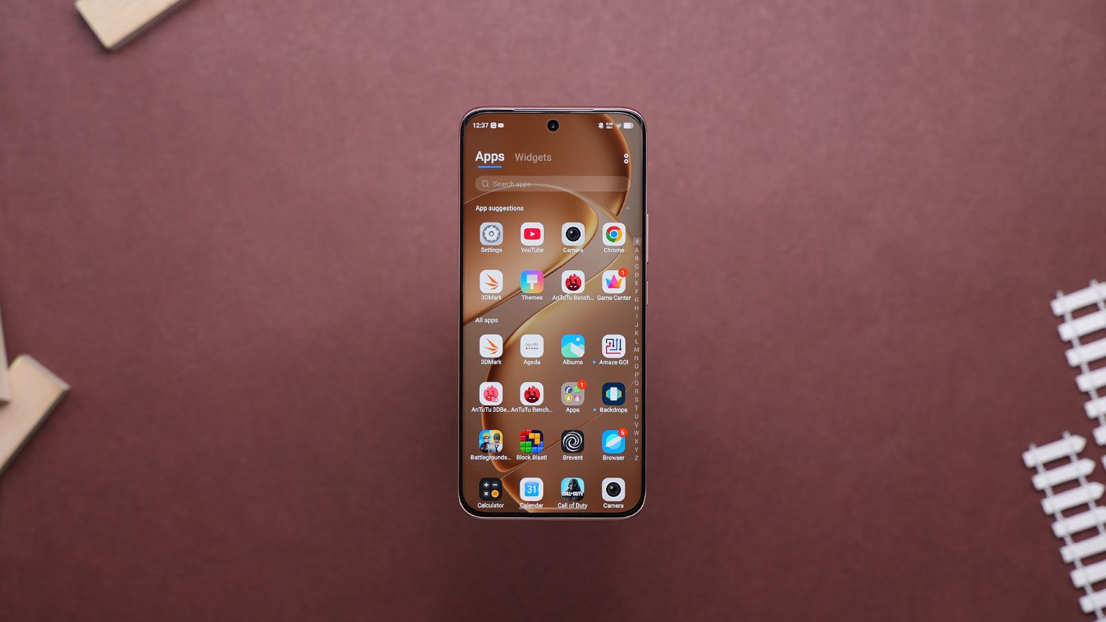 Vivo T5 5G app drawer showcased