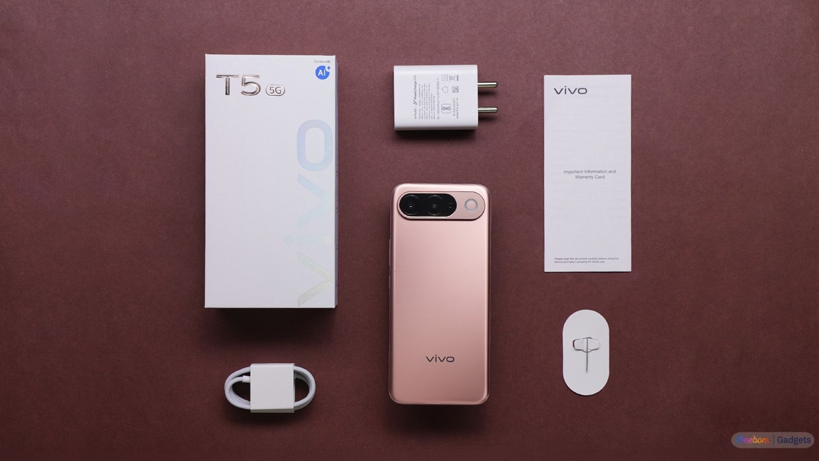 Vivo T5 5G box contents
