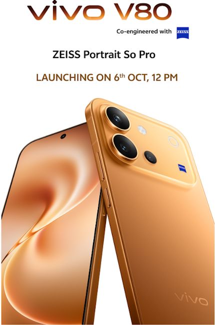 Vivo V80 launch date in India revealed Vivo V80 launch date in India revealed