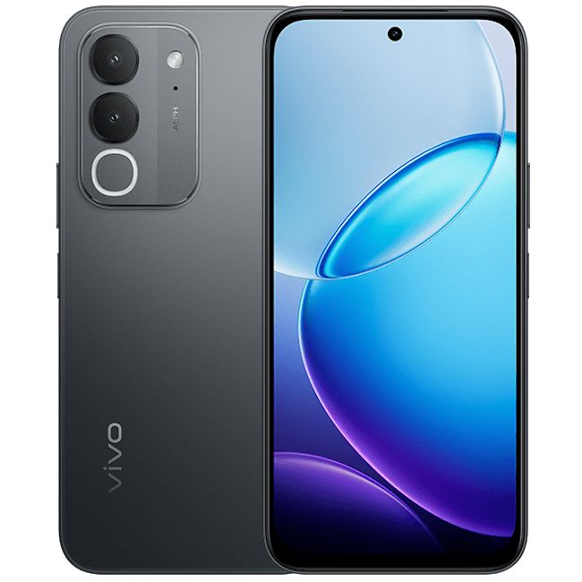 Vivo Y600i front and back design showcased in black