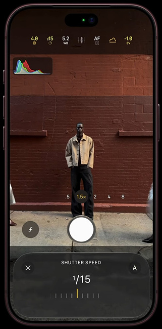 iPhone 18 Pro Pro Controls Shutter Speed
