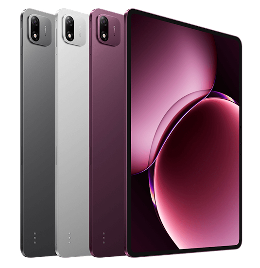 Xiaomi Pad 9 Pro Max front and back design showcased in three colour options