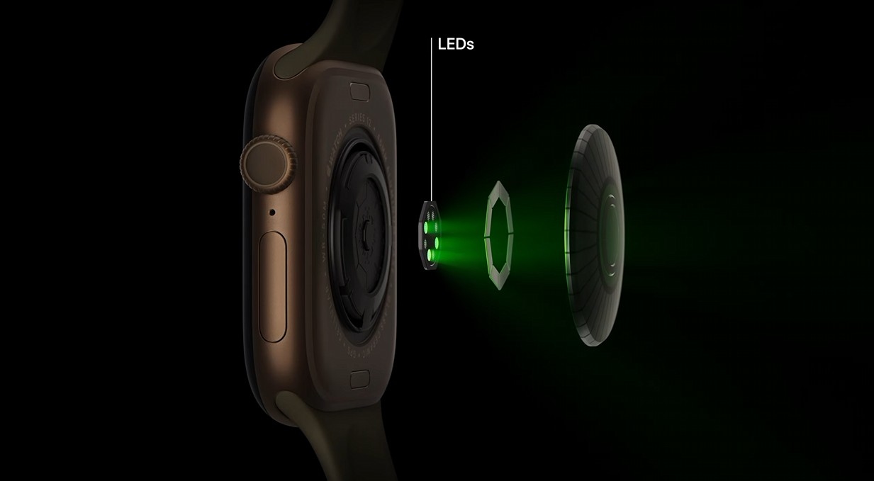 Watch Series 12 health system with sensors and fibre glass