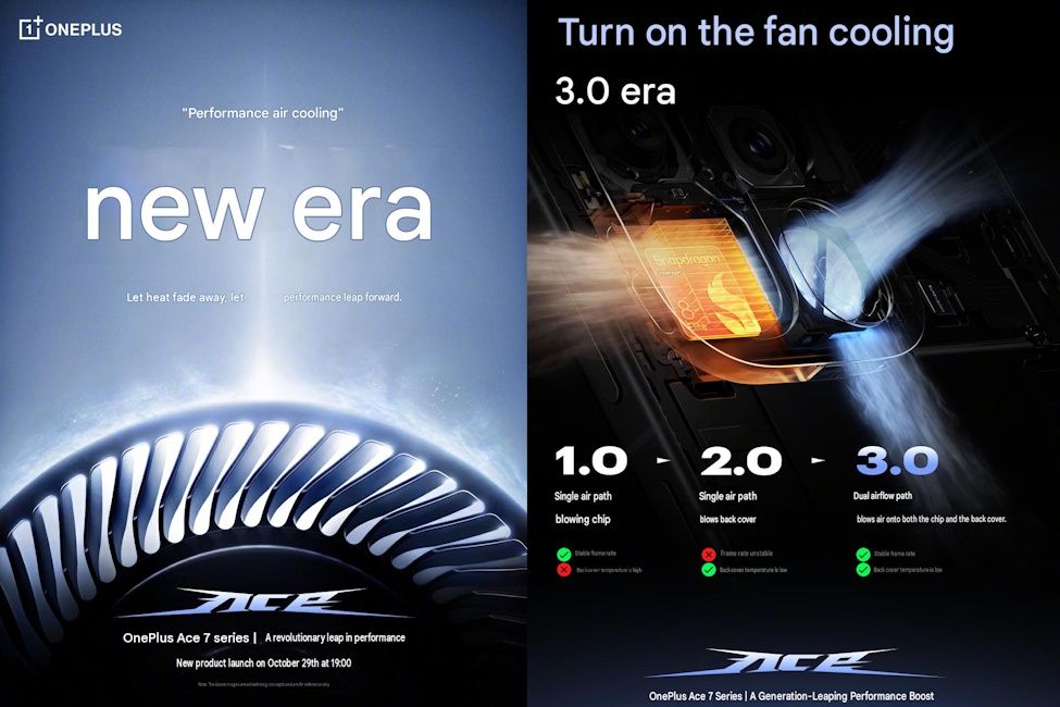 OnePlus Ace 7 Pro to feature built-in cooling fan
