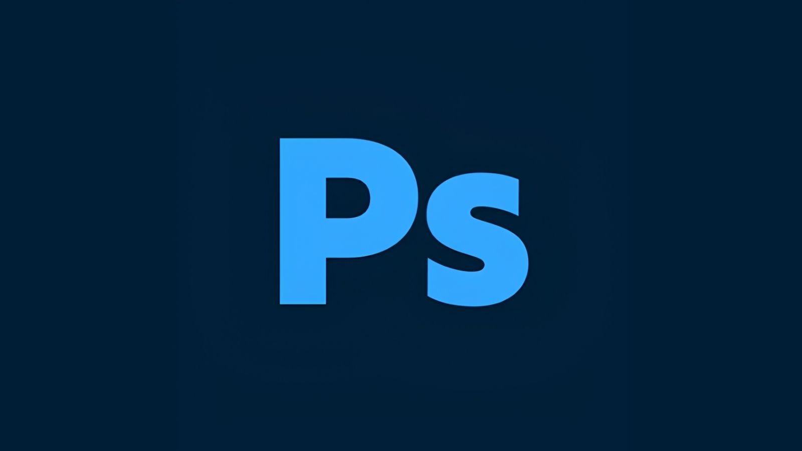 Adobe Photoshop blue banner image
