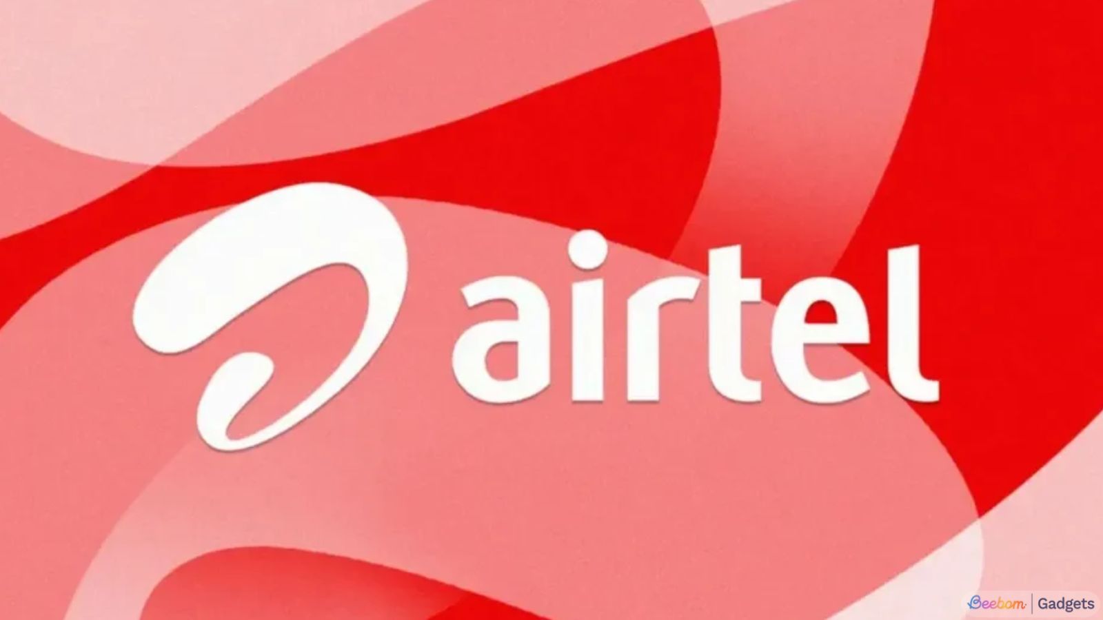 Airtel logo on an abstract background