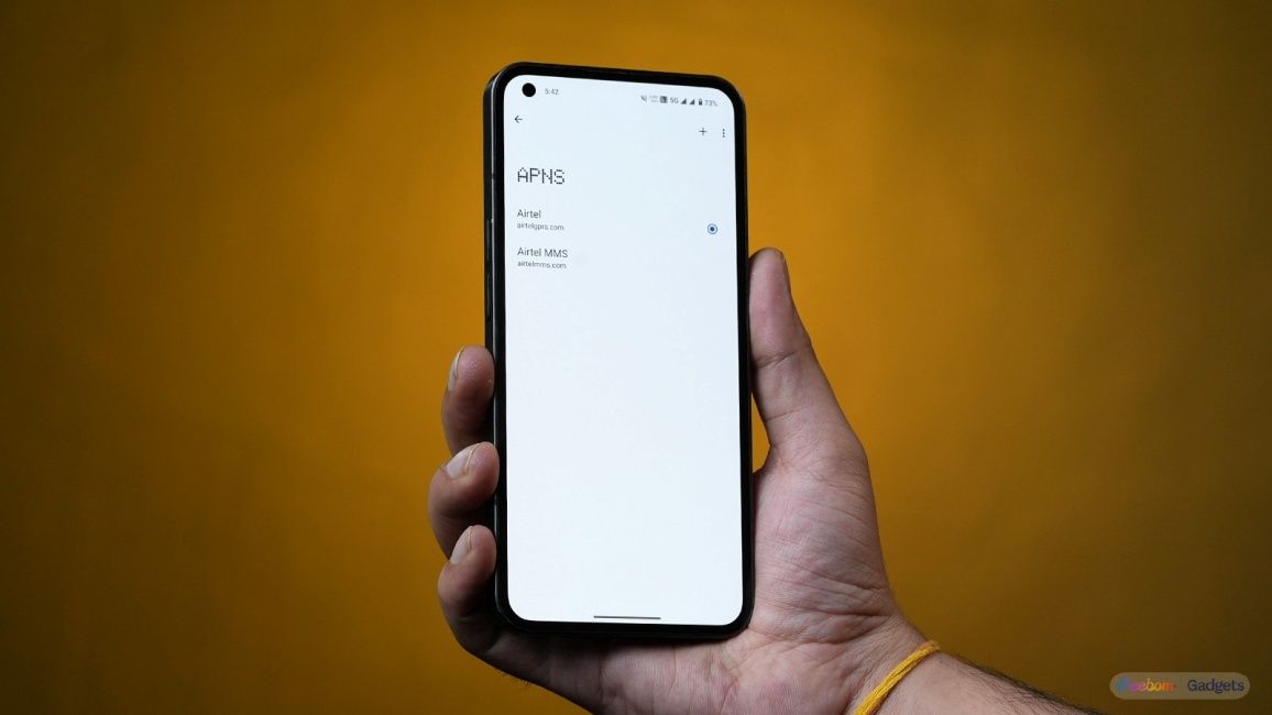 APN settings page within Android's Settings app APN settings page within Android's Settings app