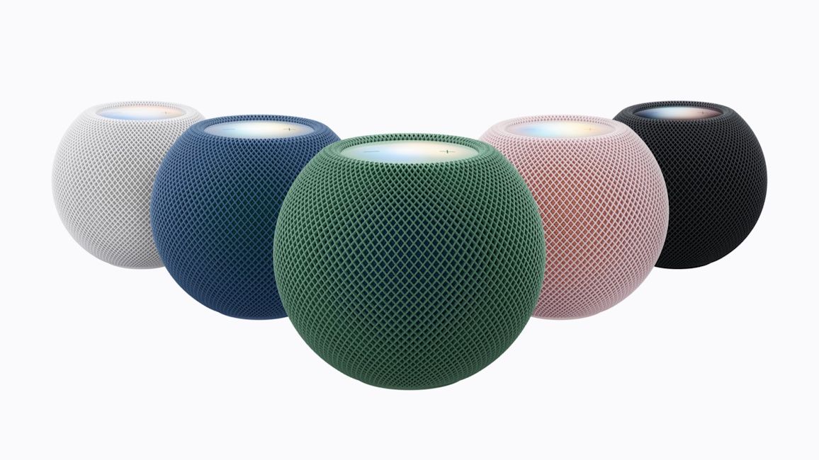 Apple HomePod Mini 2 in five colourways