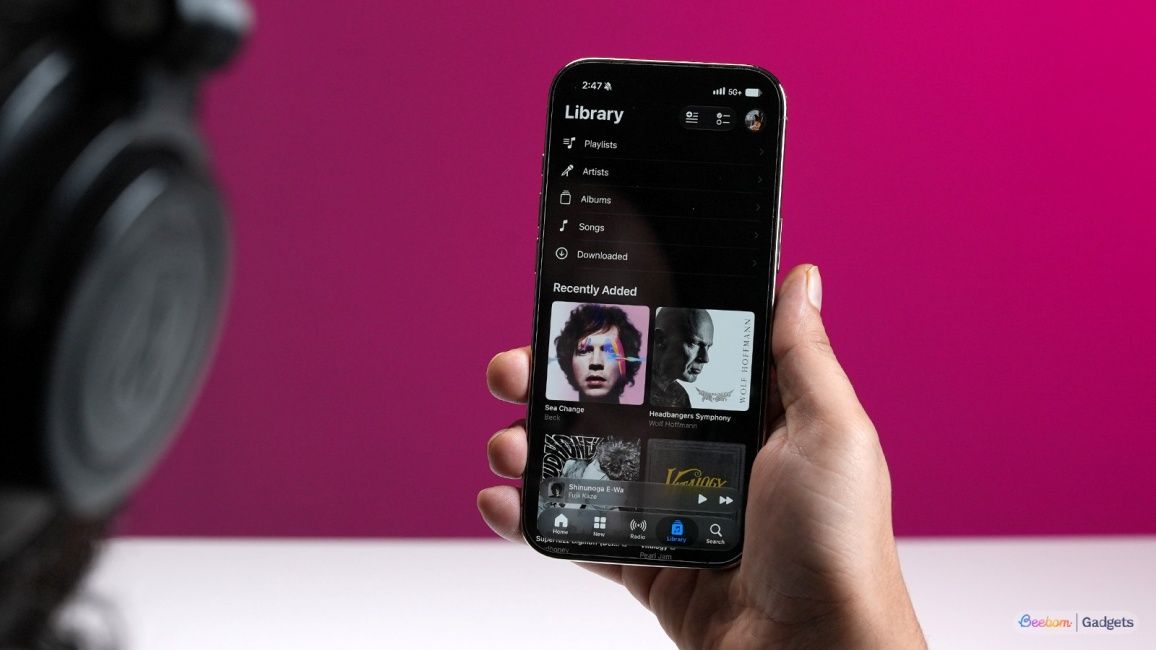 Library page on the Apple Music app on iPhone Library page on the Apple Music app on iPhone
