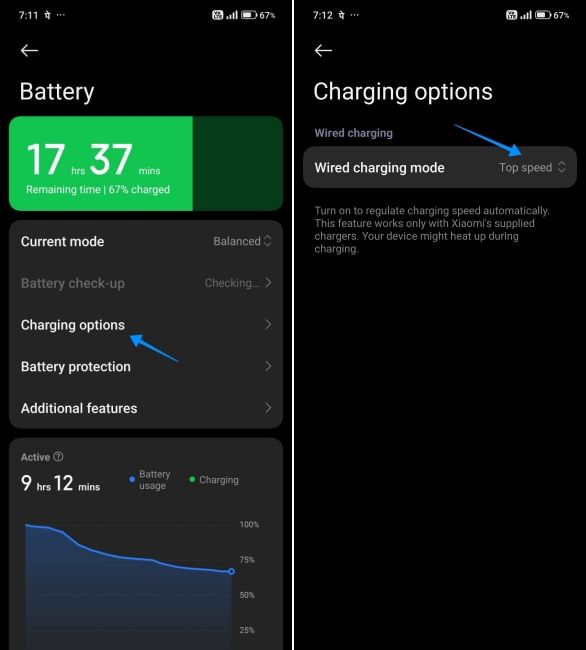 setting to change charging speed on xiaomi phone setting to change charging speed on xiaomi phone