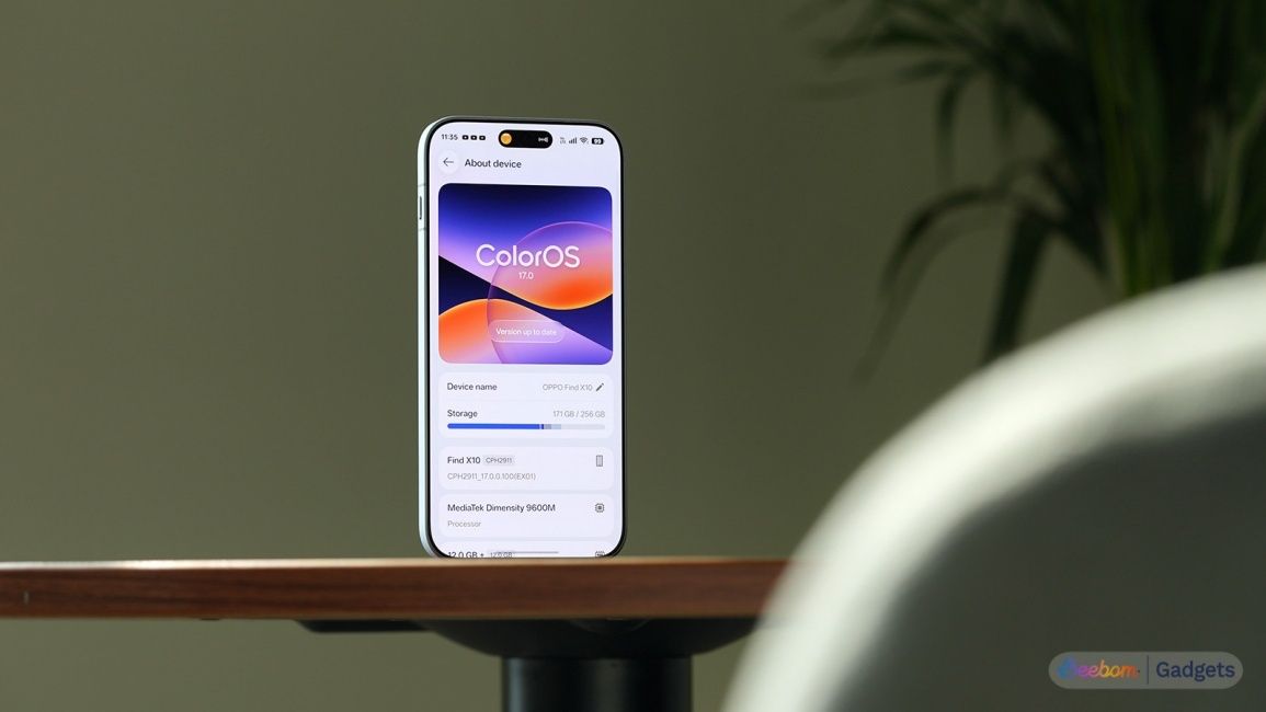 ColorOS 17 about page showcase