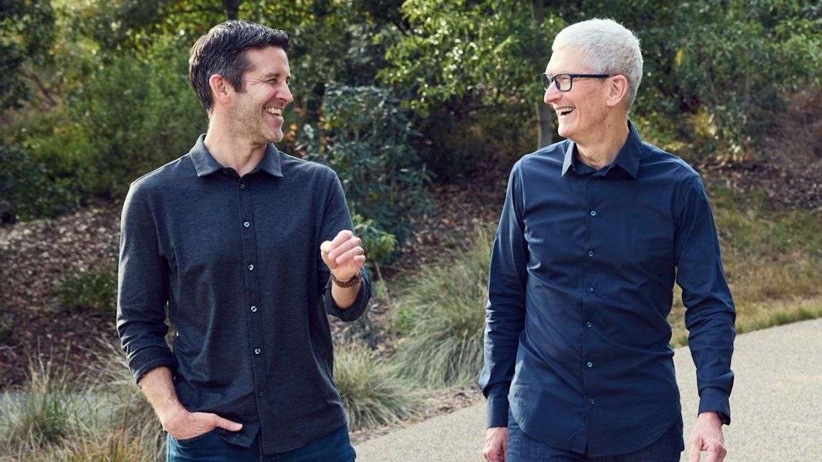 Tim Cook and John Ternus together Tim Cook and John Ternus together