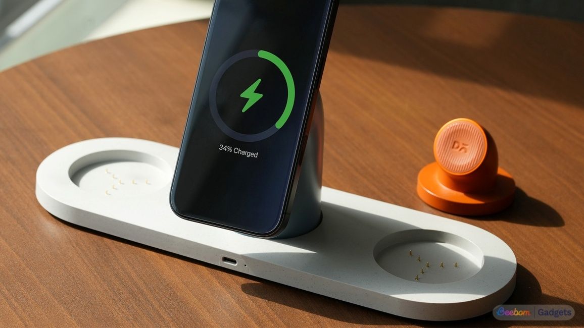 DailyObjects 3-in-1 charging dock with phone charging on phone module DailyObjects 3-in-1 charging dock with phone charging on phone module