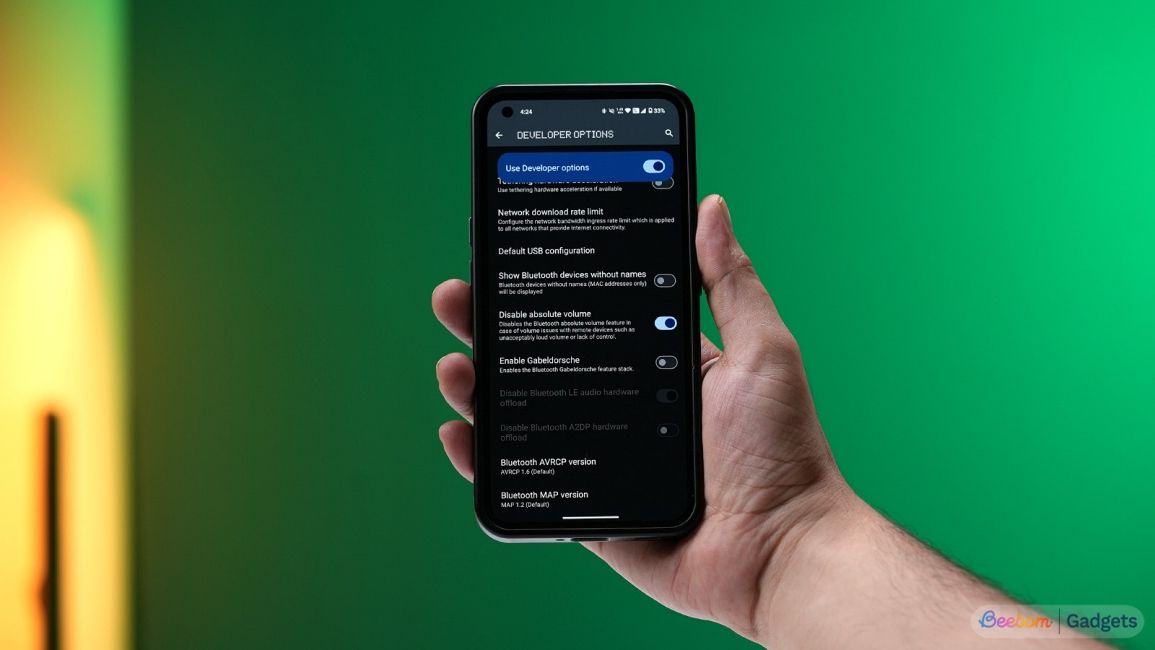 Disabling absolute volume feature from Android's developer option settings