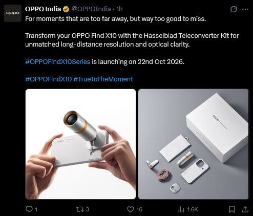 Oppo Find X10 teleconverter kit and box contents Oppo Find X10 teleconverter kit and box contents