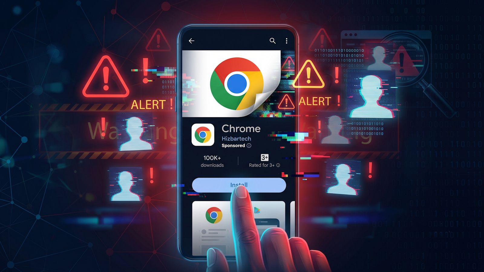 Google Chrome fake app listed on Play Store Google Chrome fake app listed on Play Store