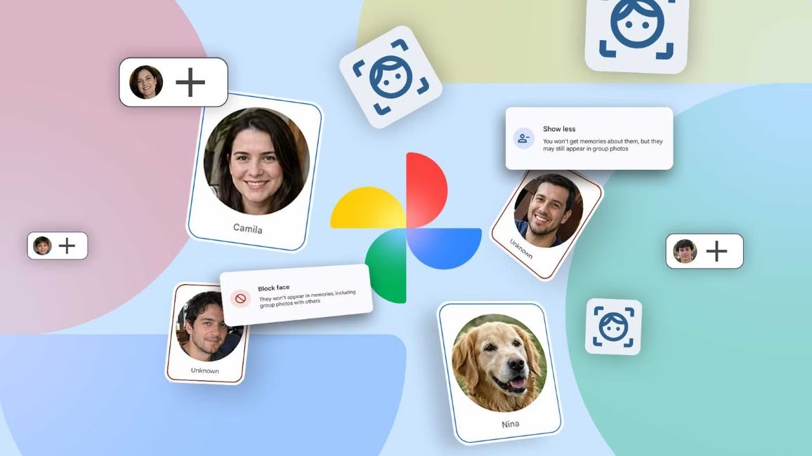 Google Photos faces illustration Google Photos faces illustration
