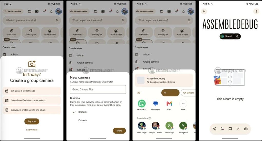 Google Photos Group Photos working and illustration Google Photos Group Photos working and illustration
