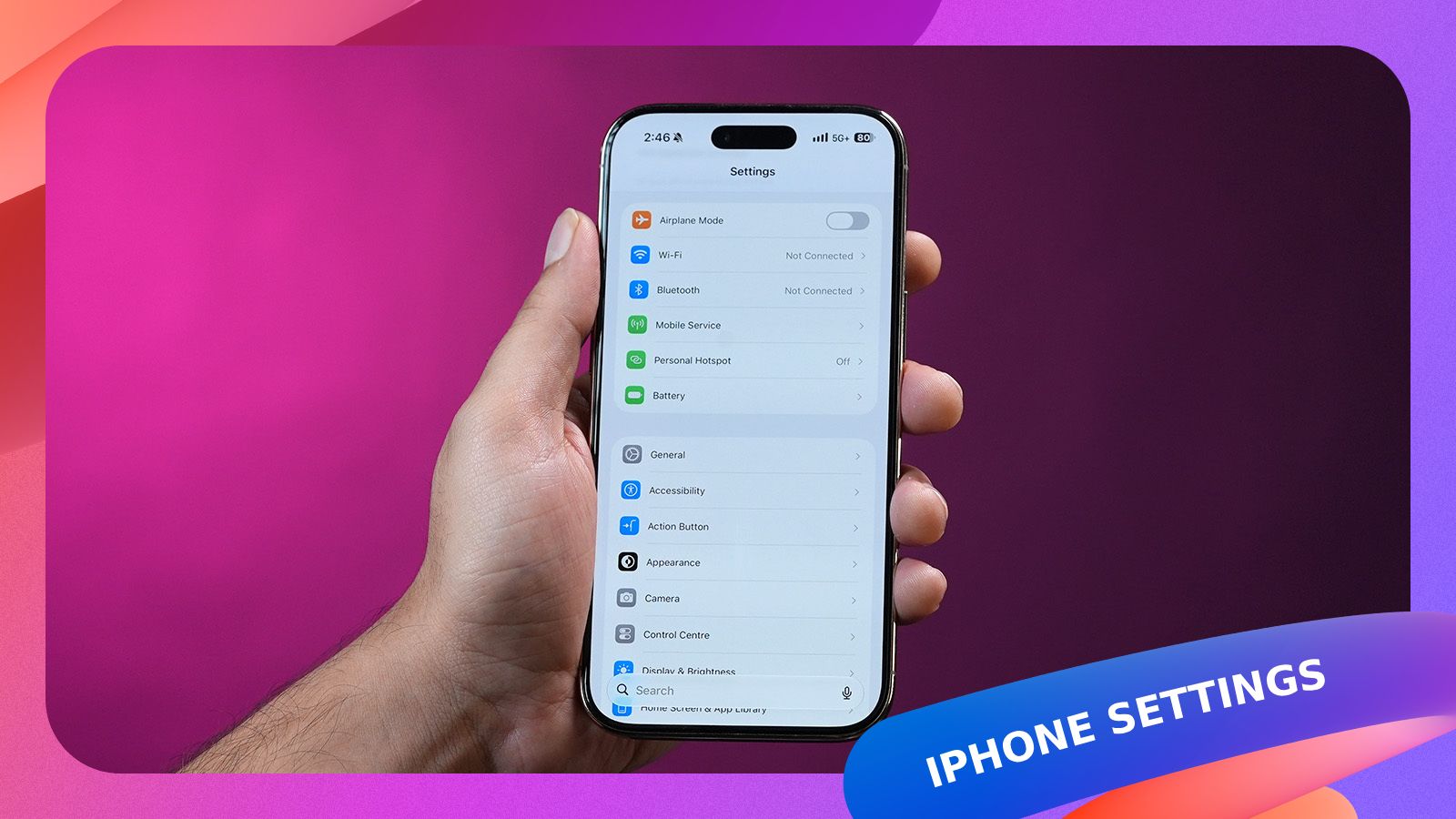 Hidden iPhone Settings cover image with iPhone Settings app