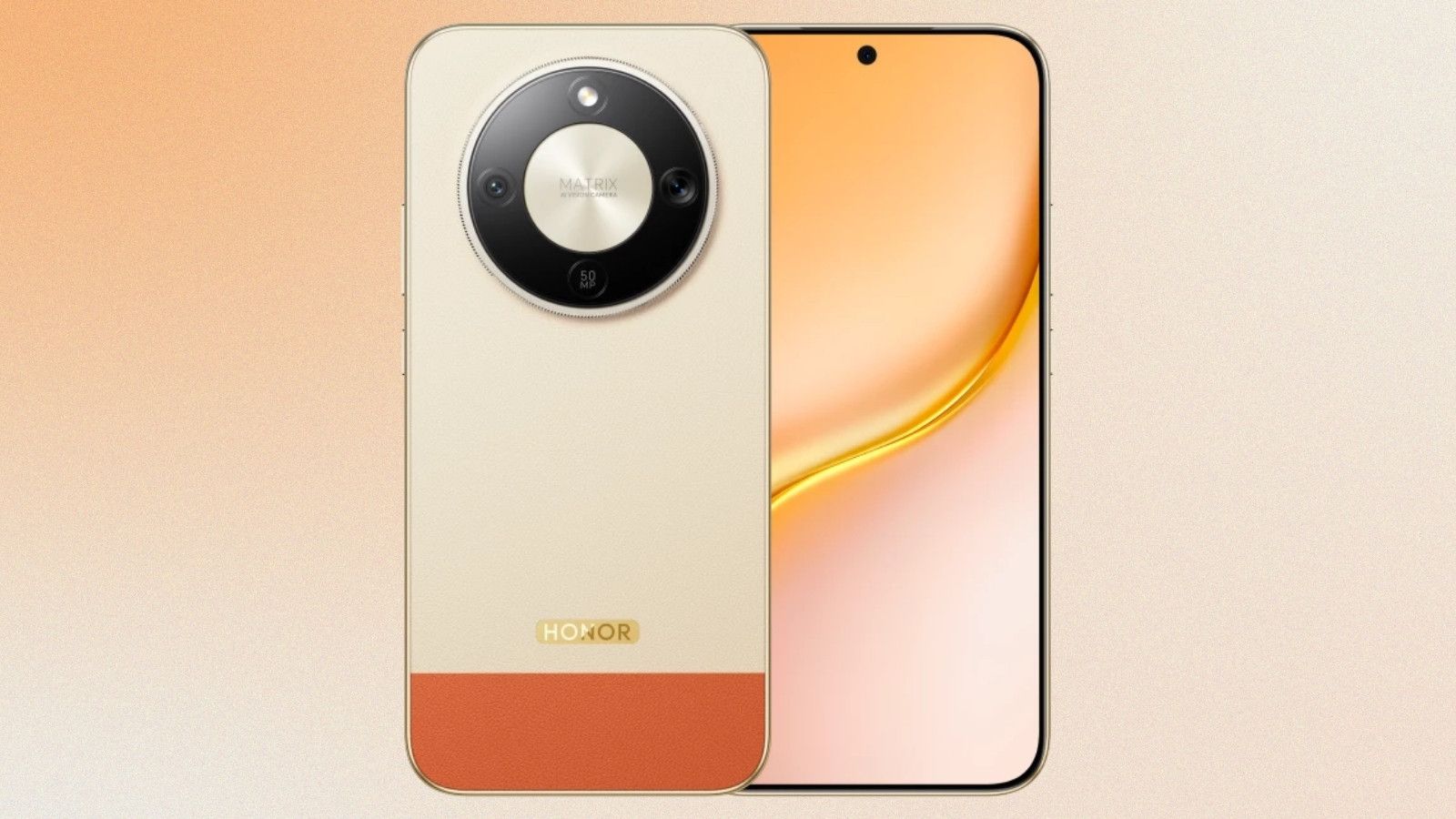 Honor X9e s front and back design showcased