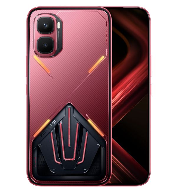 Infinix GT 50 Pro red front and back design showcased